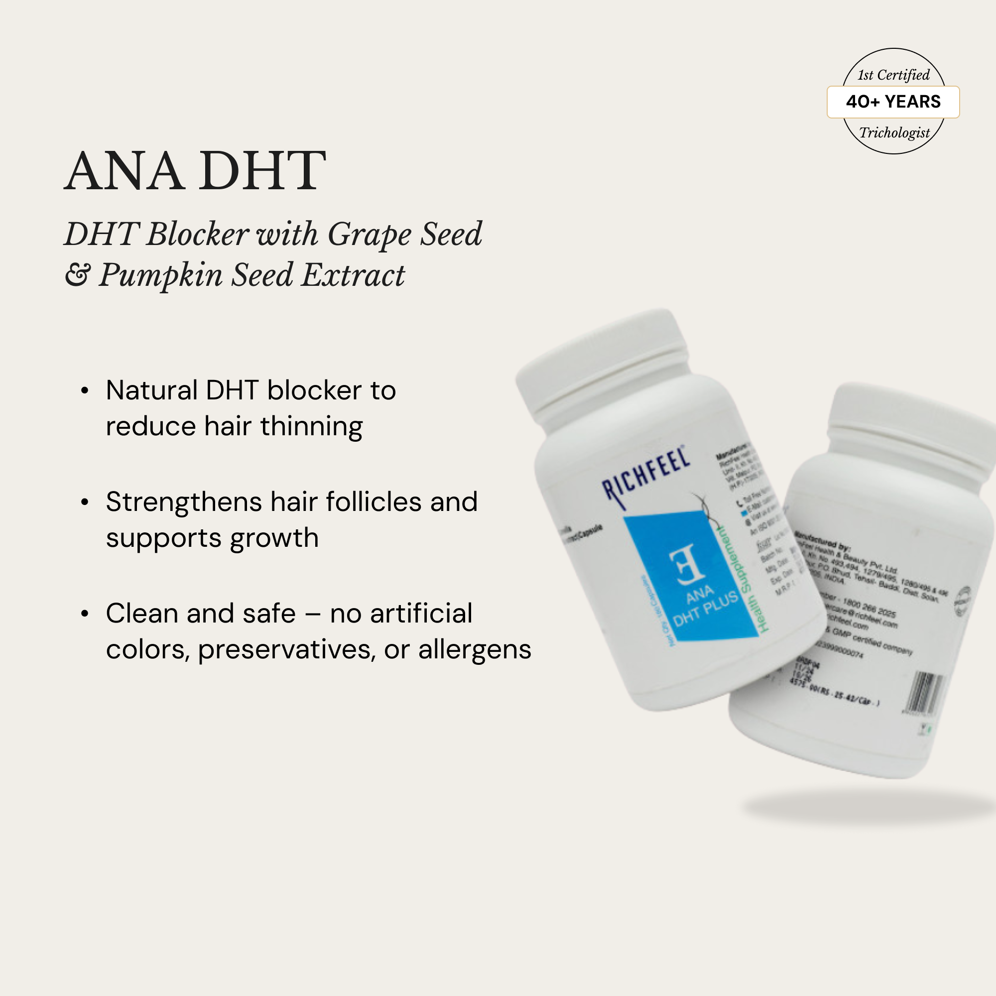 ANA DHT – Advanced DHT Blocker with Grape Seed & Pumpkin Seed Extract