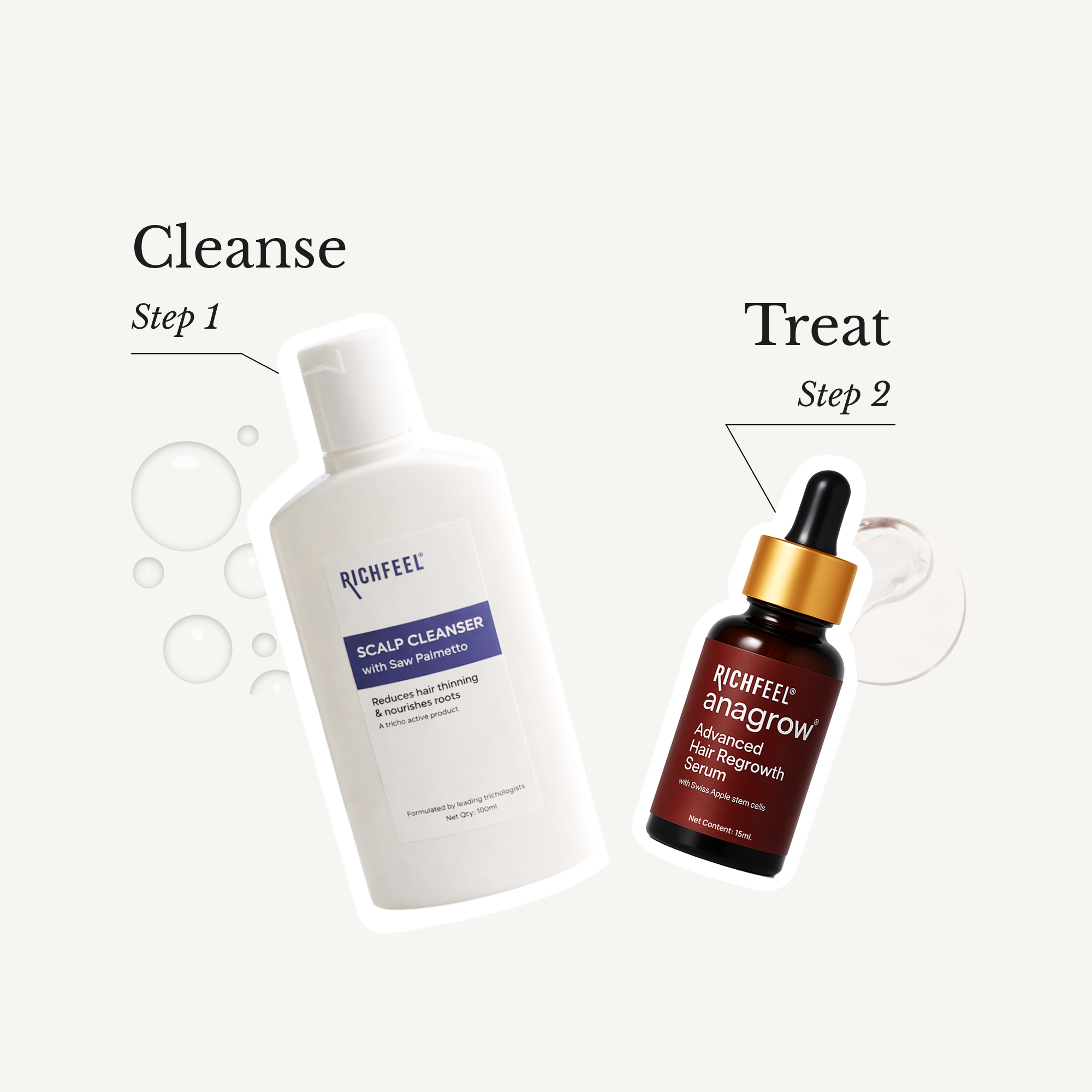 Richfeel Scalp Cleanser with Saw Palmetto | Anti-Hair Fall Shampoo